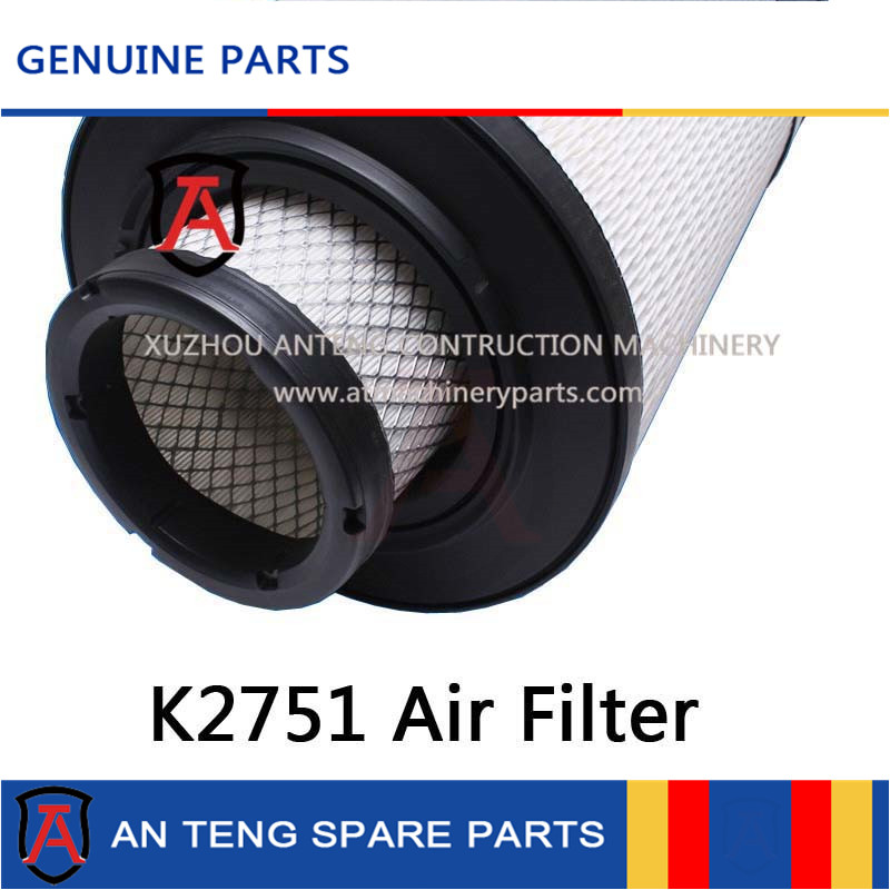 K2751 K2752 air filter for LIUGONG CLG855N wheel loader